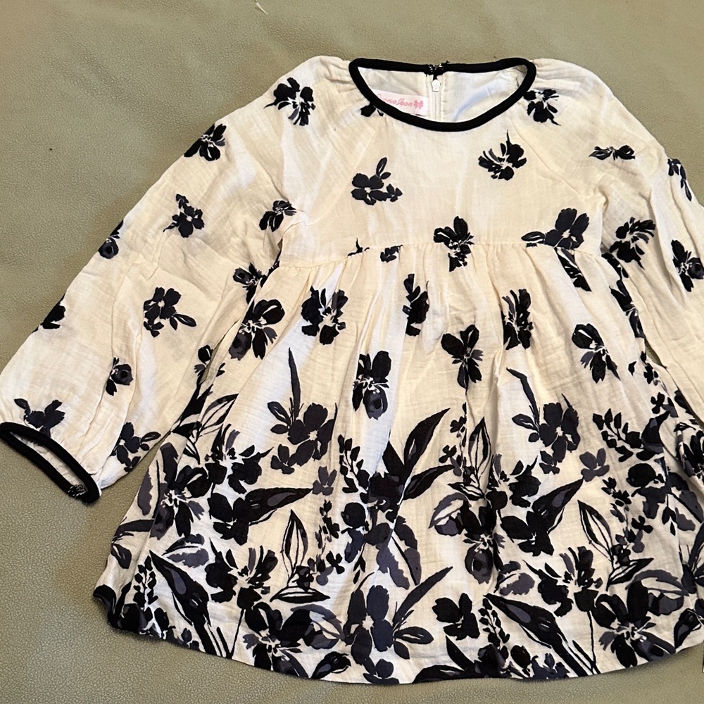 Bonnie Jean Black and White Dress